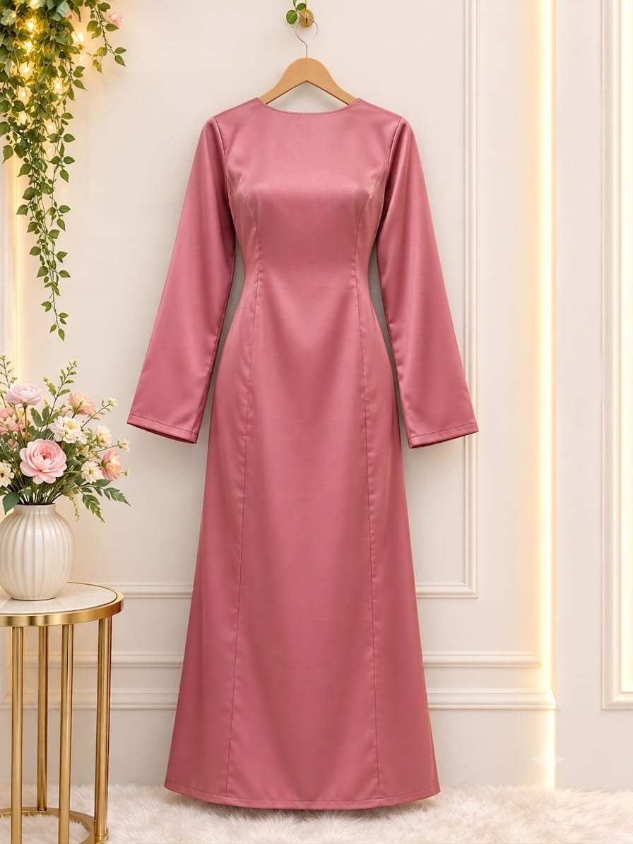 Silk long prince cut maxi
