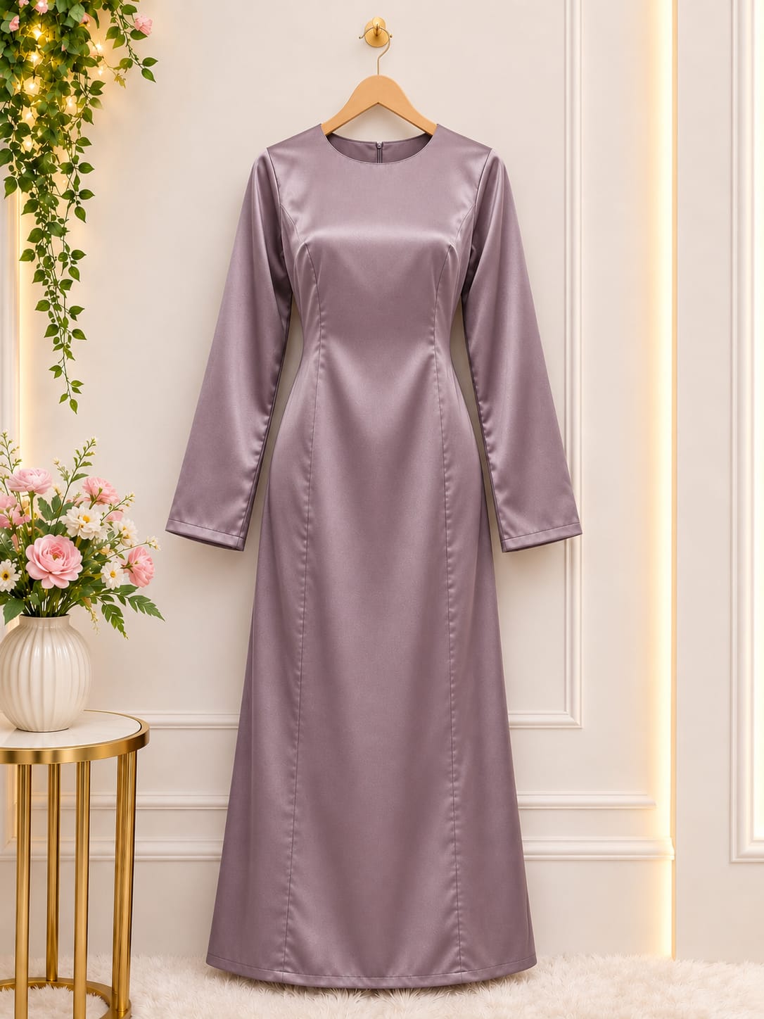 Silk long prince cut maxi