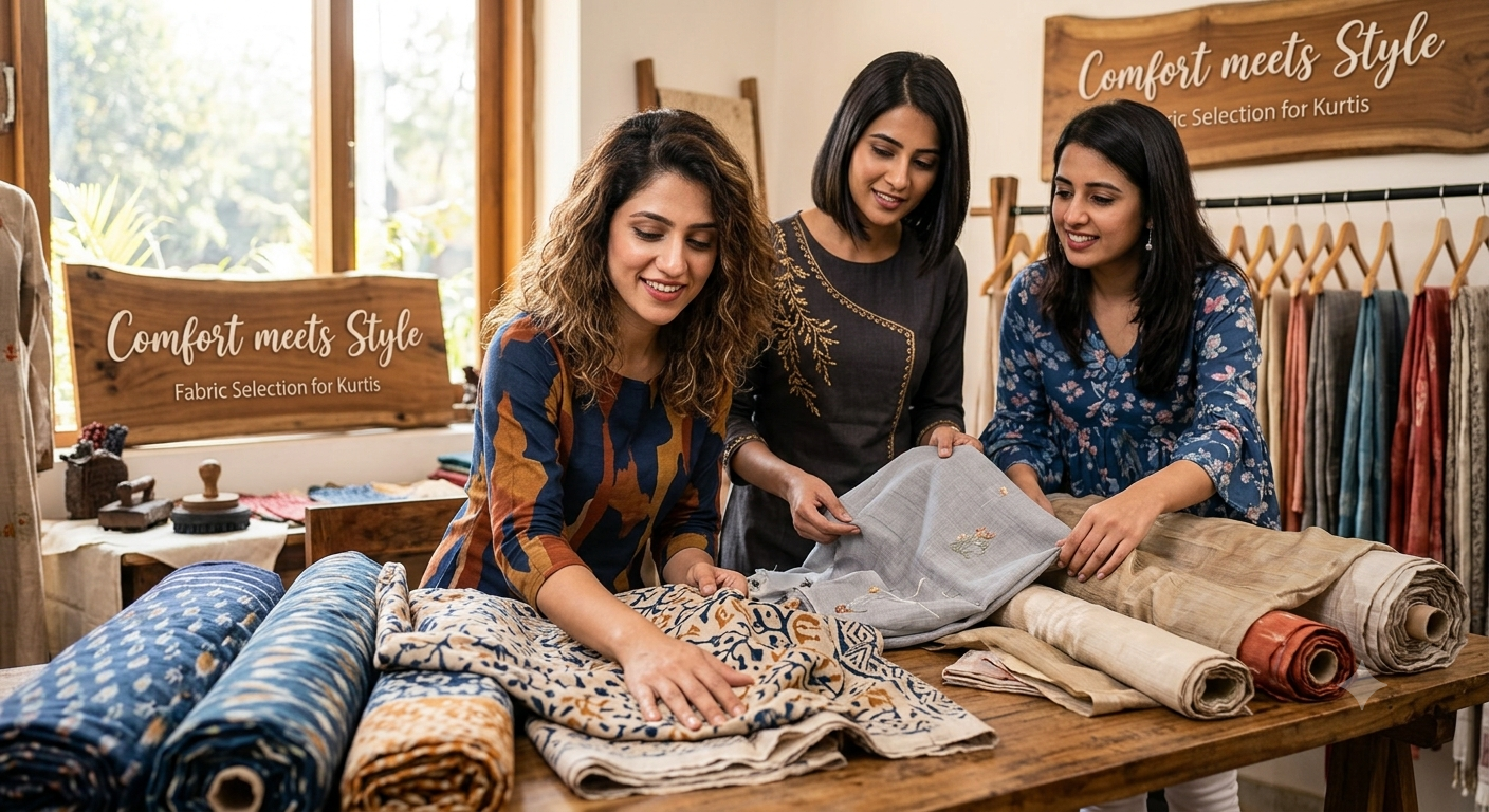 Choosing Fabrics for Kurtis: Comfort Meets Style